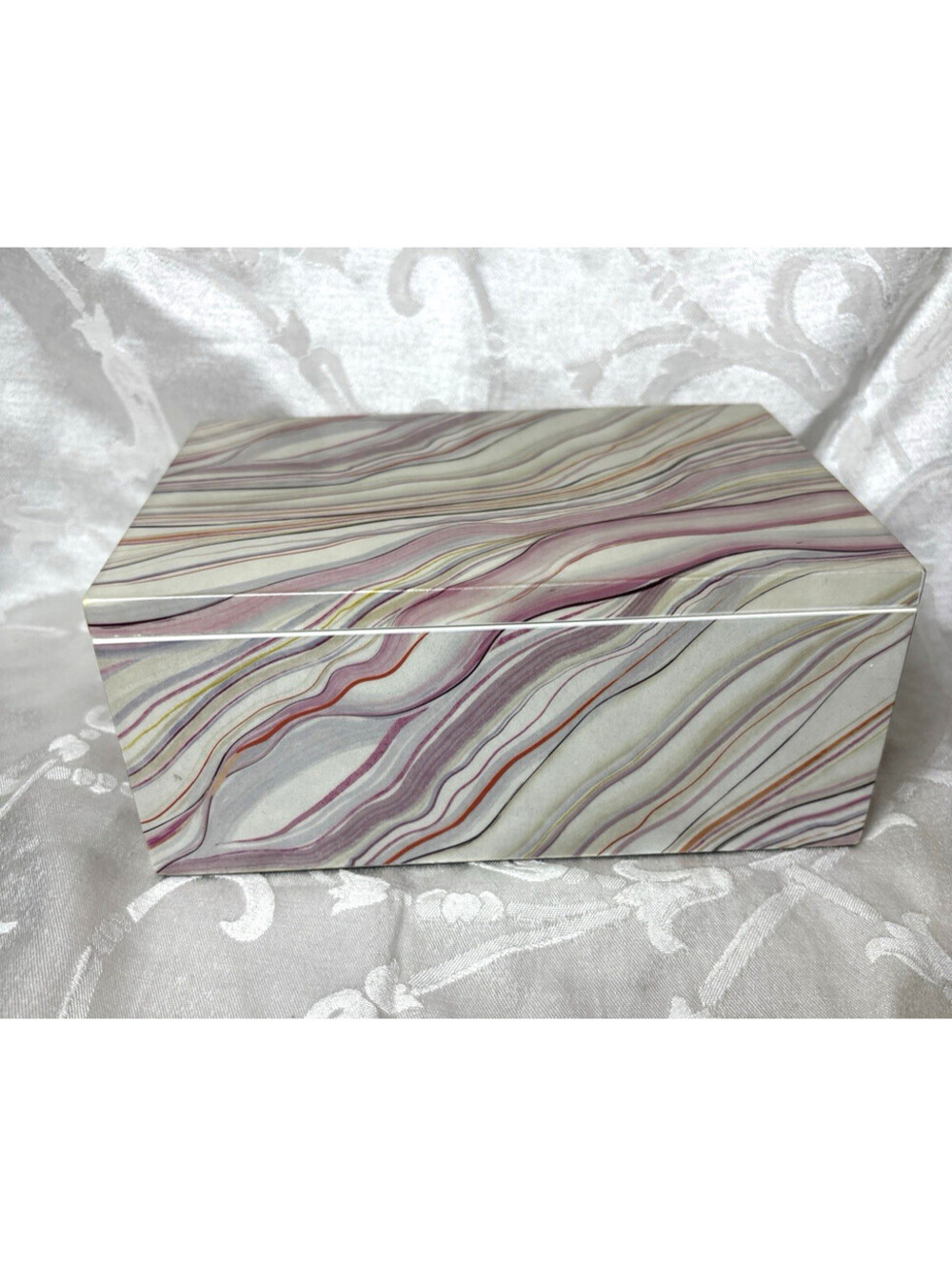 Happy Chic By Jonathan Adler Small marbled pattern jewelry box